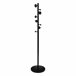Cabide em pé para corredor circular 8 cabides estilo industrial Preto