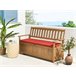Beliani Almofada de assento para exterior SOVANA 148x45 Vermelho