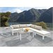 Beliani Conjunto lounge MESSINA Branco