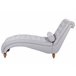 Beliani Chaise longue Poliéster MURET Cinza Claro