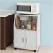 Aparador de cozinha baixo para microondas FRG241-W SoBuy Branco