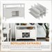 Aparador de Cozinha MDF HOMCOM, casa - móveis de armazenamento Branco