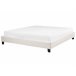 Beliani Cama com estrado Bouclé ROANNE 190x213 Creme