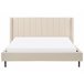 Beliani Cama com estrado Bouclé VILLETTE 205x222 Bege