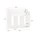 Estante de parede de 2 níveis para crianças KMB46-W SoBuy Branco