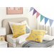 Beliani Almofada decorativa ARALES 45x45 Amarelo
