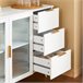 Aparador de cozinha com vitrine de vidro FSB86-W SoBuy Branco