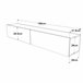 Suporte para TV de parede Lapinlahti aglomerado [en.casa] 180 Branco