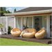 Beliani Conjunto lounge Rattan/vime MAIORI Natural