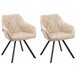 Beliani Silla de comedor MONEE Bege