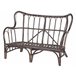 Beliani Conjunto lounge Rattan/vime BRINDISI Castanho