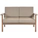Beliani Conjunto lounge Madeira de acácia com certificado FSC® MANILA Castanho