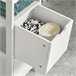 Armário de casa de banho 1 prateleira e 2 gavetas FRG127-W SoBuy Branco