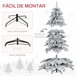 Árvore de Natal PVC e Metal HOMCOM, casa - natal GR1531651
