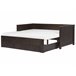 Beliani Cama com estrado Madeira de seringueira CAHORS 186x209 Castanho