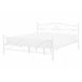 Beliani Cama com estrado Metal RODEZ 146x208 Branco