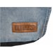 Beliani Pufe DROP LINEN Azul Claro