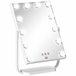 Espelho de Maquilhagem Metal, Vidro e ABS HOMCOM Branco