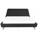 Beliani Cama com estrado Poliéster VIENNE 200x220 Cinza Escuro