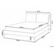 Beliani Cama com estrado Chenille MELLE 155x240 Bege