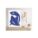 Gravura DAMA AZUL I 40x30cm marca MARCOMUEBLE  Azul