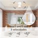 Ventoinha de Teto Metal, MDF e Vidro HOMCOM Branco