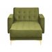 Beliani Chaise longue Veludo ABERDEEN Verde