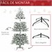 Árvore de Natal PVC, PE, Metal HOMCOM, casa - natal Multicor