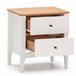 Mesa de cabeceira Luca 2 gavetas 46 Branco