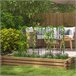 4 Treliças de Jardim aço Outsunny, varanda e jardim - jardinagem Preto