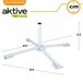 Suporte de guarda-sol rebatível 25/32 mm Aktive Garden Branco
