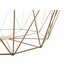 Beliani Mesa de apoio ELIDA 43x43 Dourado