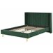 Beliani Cama Terciopelo VILLETTE 185x222 Bege