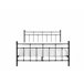 Beliani Cama com estrado Metal LYNX 161x209 Preto