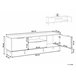 Beliani Mesa de TV ARKLEY 160 Preto