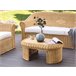 Beliani Mesa de jardim LIVADEIA Natural