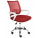 Beliani Cadeira de escritório SOLID Vermelho