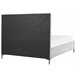Beliani Cama com estrado Veludo SEZANNE 190x215 Azul Marino