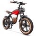 Bicicleta Elétrica Hidoes HD-B10 - Motor 1000W Bateria 48V13AH Vermelho