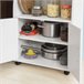 Aparador de cozinha baixo para microondas FRG241-W SoBuy Branco