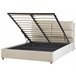 Beliani Cama baú Veludo BATILLY 154x224 Bege