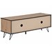 Beliani Mesa de TV HALSTON 120 Castanho