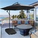 Base de Chapéu de Sol HDPE Outsunny 80x60 Preto