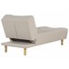 Beliani Chaise longue Poliéster ALSTEN Bege