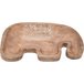 Taça elefante de madeira MABEL Natural/ Branco