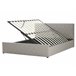 Beliani Cama com estrado Pele sintética ROCHEFORT 170x214 Cinza Escuro