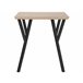 Beliani Mesa de jantar BRAVO 70x70 Castanho