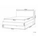 Beliani Cama com estrado Bouclé CORIO Branco/ Bege