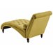 Beliani Chaise longue Terciopelo MURET Bege