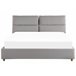 Beliani Cama baú Veludo BATILLY 174x224 Cinza